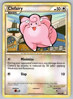 Clefairy 60/123 Common HeartGold & SoulSilver Pokemon Near Mint - Image 1