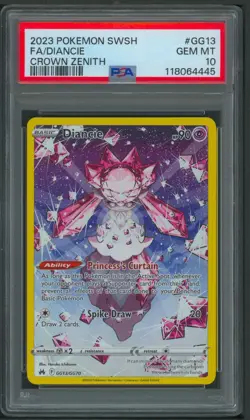 Pokemon SWSH Crown Zenith Diancie Full Art GG13/GG70 PSA 10 - Image 1
