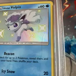 Pokemon SM Hidden Fates Shiny Alolan Vulpix SV8/SV94 PSA 10 Scratched Case - Image 4