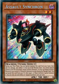 Yugioh Assault Synchron BLMR-EN003 1st Edition Secret Rare NM - Image 1