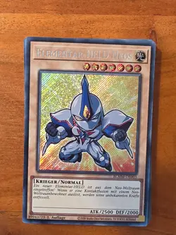 Yu-Gi-Oh! BLMM-DE003 Elementar-HELD Neos Secret Rare NM 1st - Image 1