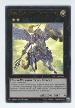 Yugioh Sky Cavalry Centaurea MP15-EN225 Ultra Rare 1st Edition NM/LP - Image 1