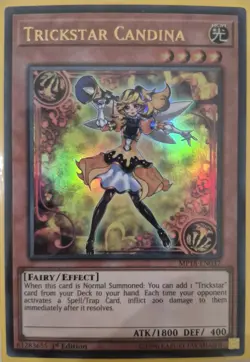 YuGiOh Trickstar Candina Ultra Rare 1st Edition MP18-EN037 - Image 1