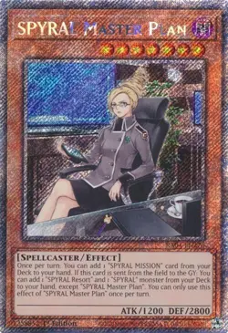 SPYRAL Master Plan - RA04-EN276 - NM - Platinum Secret Rare - 1st ed - Yugioh - Image 1