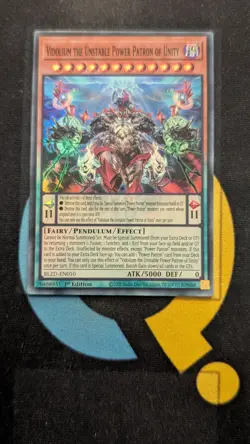 BLZD-EN010 Vidolium the Unstable Power Patron of Unity Super Rare YuGiOh - Image 1