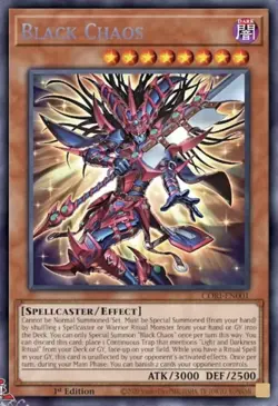 CORI-EN001 Black Chaos Secret Rare 1st Ed YuGiOh PRE ORDER - Image 1