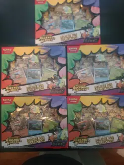 LOT OF 5 ✅ Pokemon TCG Ascended Heroes First Partners Deluxe Pin Collection Box - Image 1
