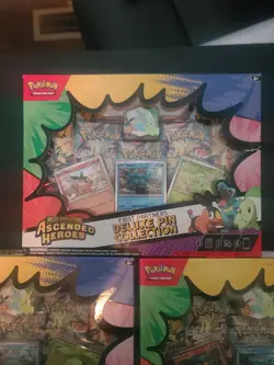 LOT OF 5 ✅ Pokemon TCG Ascended Heroes First Partners Deluxe Pin Collection Box - Image 4