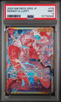 One Piece Monkey D. Luffy OP05-119 SEC Awakening of The New Era PSA 9 JPN - Image 1