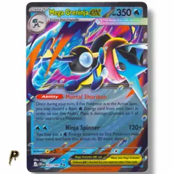 2026 Pokemon Chaos Rising Mega Greninja ex 022/086 Holo Double Rare NM - Image 1