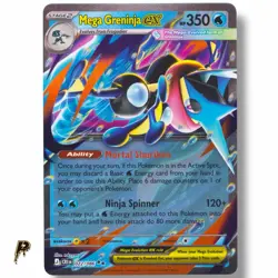 2026 Pokemon Chaos Rising Mega Greninja ex 022/086 Holo Double Rare NM - Image 3