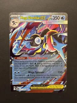 Mega Greninja ex Holo Double Rare ME04: Chaos Rising 022/086 NM - Image 1