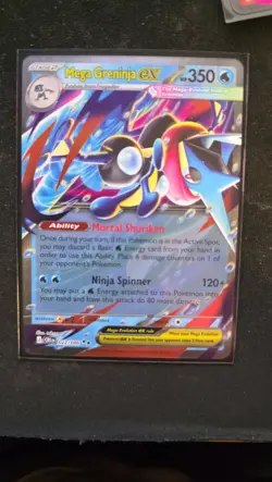 Mega Greninja ex - Holo Double Rare ME04: Chaos Rising 022/086 NM - Image 1