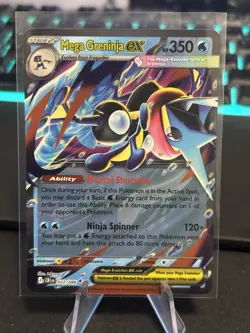 Pokemon - Mega Greninja ex 022/086 Double Rare Holo - ME04: Chaos Rising - NM - Image 1