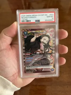 Bandai Union Arena EX/KMY Nezuko Kamado Foil 1 Star PSA 10 POP 18! - Image 1