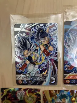 Dragon Ball Heroes Gold Foil Avatar Hero Trading Card Used - Image 2