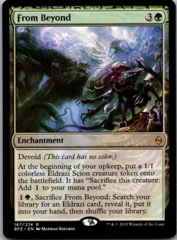 From Beyond 167 Rare Battle for Zendikar Magic: The Gathering Lightly Played - Image 1