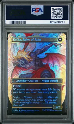 Kefka Magic the Gathering Court Mage Artist Borderless Final Fantasy Foil PSA 10 - Image 2