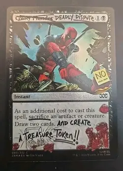 Deadly Dispute (080) Secret Lair Drop MTG Foil Near Mint (Deadpool) - Image 1