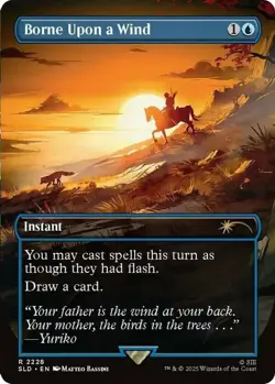 MTG Borne Upon a Wind (2228), NM-Mint, English Secret Lair Drop Series - Image 1