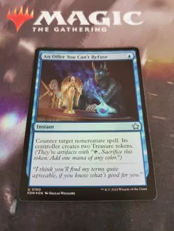 Mtg. An Offer You Can't Refuse. Foil. Foundations. Pack Fresh - Image 1