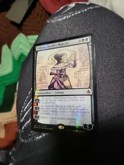 MTG Liliana, Death's Majesty (SDCC 2017 Exclusive) Media Promos Foil Near Mint - Image 2