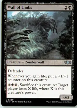 Wall of Limbs 200 Uncommon Commander: Tarkir: Dragonstorm Near Mint - Image 2