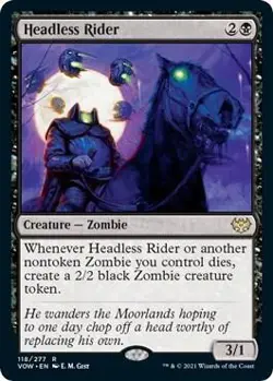 Headless Rider 118 Rare Innistrad: Crimson Vow Near Mint - Image 1