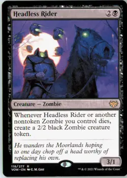 Headless Rider 118 Rare Innistrad: Crimson Vow Near Mint - Image 2