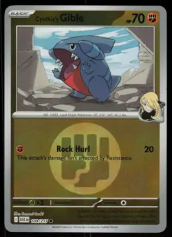 Cynthia's Gible Energy Symbol 109/217 Ascended Heroes Pokemon Reverse Holo NM - Image 1