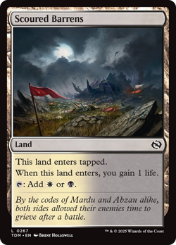 Scoured Barrens (TDM 267) Near Mint - MTG single - Image 1