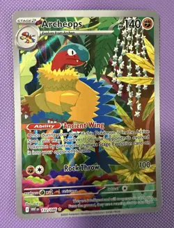 Pokemon TCG White Flare Archeops 132/086 Illustration Rare Holo | Near Mint - Image 1