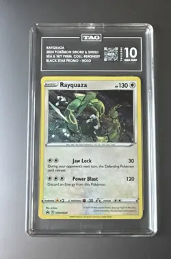 Pokemon Rayquaza Sea & Sky Premium Coll. Black Star Holo Promo SWSH029 TAG 10 - Image 1