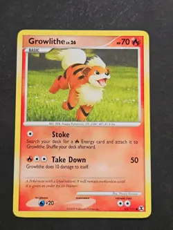 Growlithe 63/111 Common Rising Rivals Pokemon Near Mint - Image 1