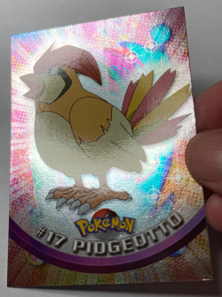 Pidgeotto 1999 Pokemon Topps TV Animation #17 Foil Near Mint - Image 3