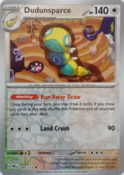 DUDUNSPARCE - REVERSE HOLO - PRISMATIC EVOLUTIONS - POKEMON CARD - 080/131 - Image 1