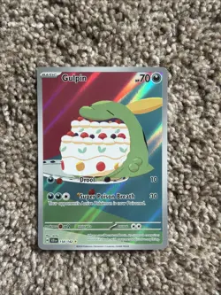 Pokemon Gulpin 154/142 SV07 Stellar Crown Holo IR EN NM - Image 1