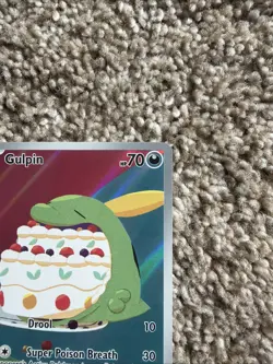 Pokemon Gulpin 154/142 SV07 Stellar Crown Holo IR EN NM - Image 2