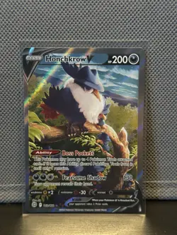 Pokemon TCG Brilliant Stars Honchkrow V 162/172 Ultra Rare Full Art - Image 3