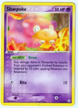 Slowpoke Common Team Rocket Returns 76/109 MP Pokemon TCG - Image 1