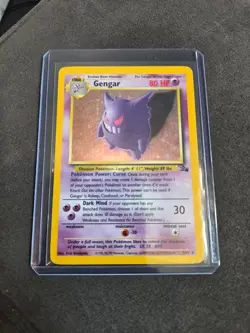 Pokemon Gengar 5/62 Fossil Holo Rare Vintage WOTC MP/LP - Image 1