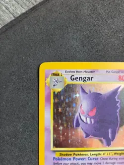 Pokemon Gengar 5/62 Fossil Holo Rare Vintage WOTC MP/LP - Image 3