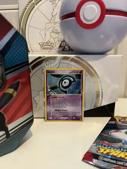 Unown C C/28 Holo Rare EX Unseen Forces Pokemon 2005 NM SWIRL - Image 1