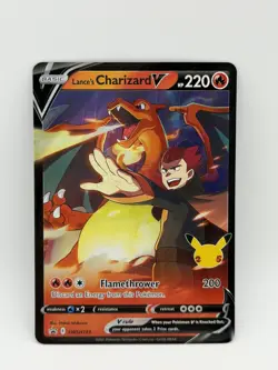 Lance's Charizard V SWSH133 - Celebrations Black Star Promo - Pokemon TCG - NM - Image 1