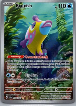 Bruxish 200/191 Illustration Rare Surging Sparks Pokemon Holo Near Mint - Image 1