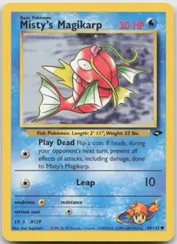 Misty's Magikarp 88/132 Common Gym Challenge Pokemon TCG LP - Image 1