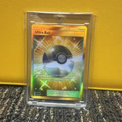 Pokemon TCG Ultra Ball 161/149 Sun & Moon Secret Rare Holo English - Image 1
