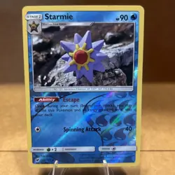 Starmie 16/111 Sm-Crimson Invasion Pokemon TCG Reverse Holo Near Mint/Mint - Image 1