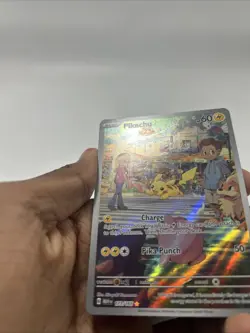 Pikachu 173/165 IR Pokemon 151 Illustration Rare Full Art MP - Image 2