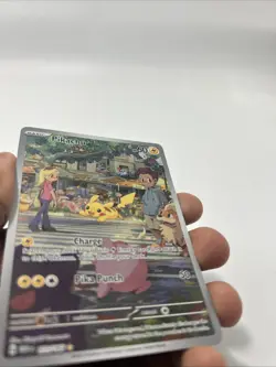 Pikachu 173/165 IR Pokemon 151 Illustration Rare Full Art MP - Image 3